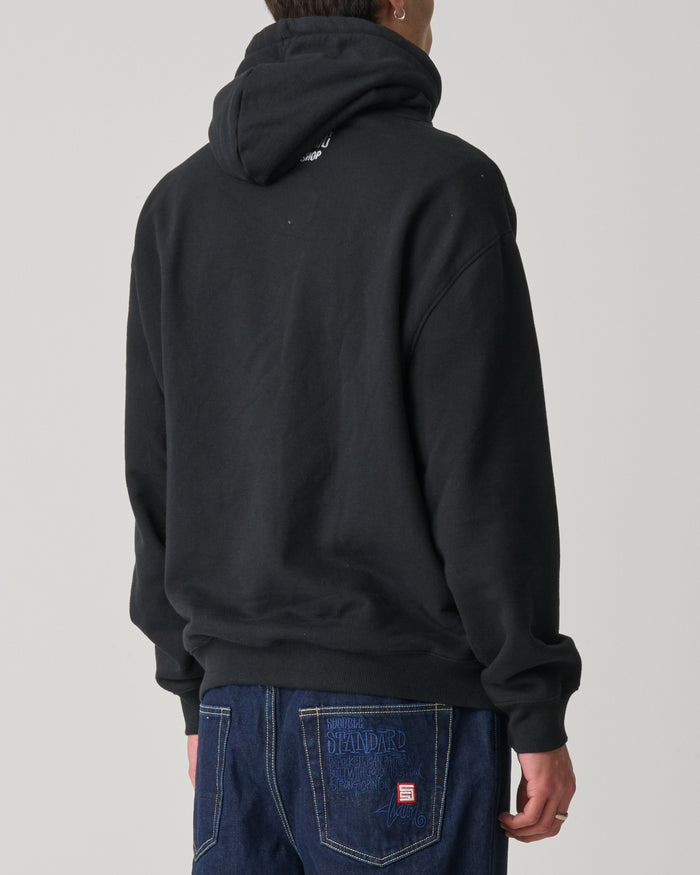 S-Double - Small Stock Hooded Fleece - Black