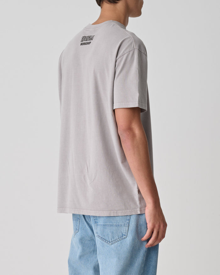 S-Double - Small Stock T-Shirt - Pigment Rock Grey