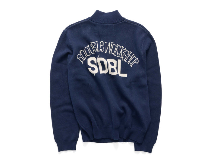 S-Double -  Team Knit Quarter Zip - Navy