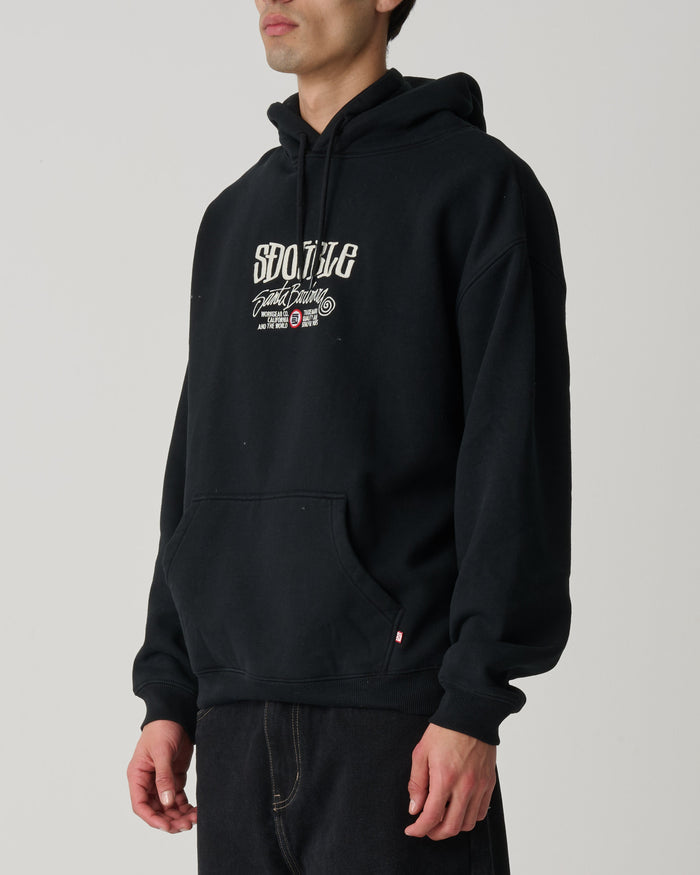 S-Double - Trademark Hooded Fleece - Black