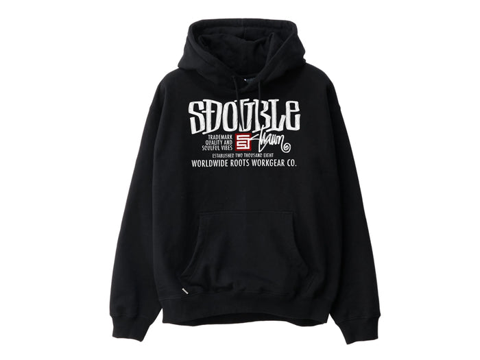 S-Double - Workgear Pullover Hooded Fleece - Black