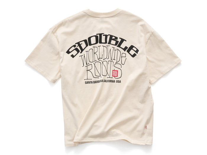 S-Double - WW Roots T-Shirt - Unbleached