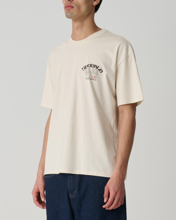 S-Double - WW Roots T-Shirt - Unbleached
