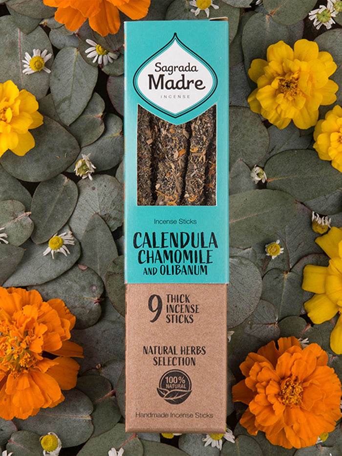 Sagrada Madre - Premium Herb Incense (9pc) | Calendula Chamomile and Olibanum-Image 1