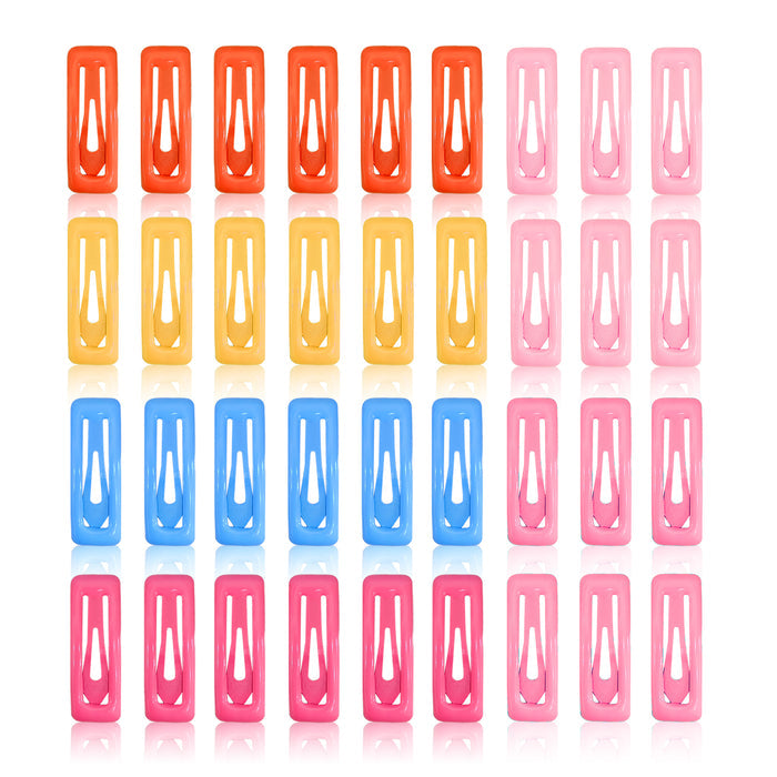 SANAS 36Pcs Multicolor Tic Tac Hair Clips Hair Accessories For Women