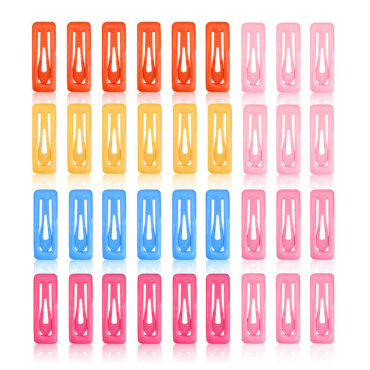 SANAS 36Pcs Multicolor Tic Tac Hair Clips Hair Accessories For Women