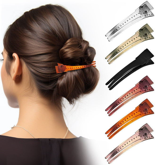 SANAS claw shape banana hair clips 6 pcs multicolor hair accessories for women