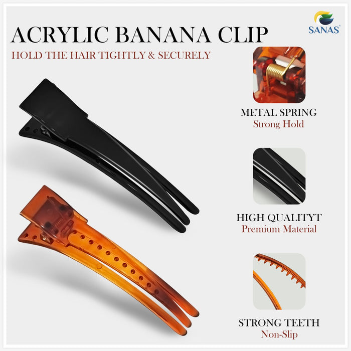 Korean claw shape banana clips for ponytails hair accessories for women
