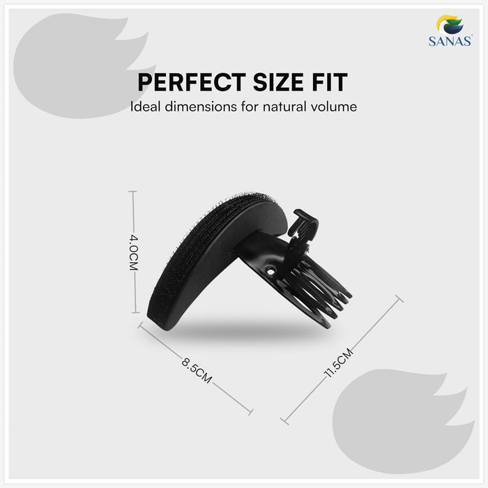 Premium Hair Accessories For Women – SANAS Hair Puff Maker with Soft Sponge Inserts for Fuller Hairstyles