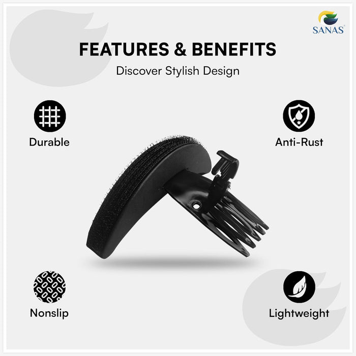 SANAS Hair Puff Maker – Premium Hair Accessories For Women for Invisible Hair Volume and Comfortable All-Day Wear