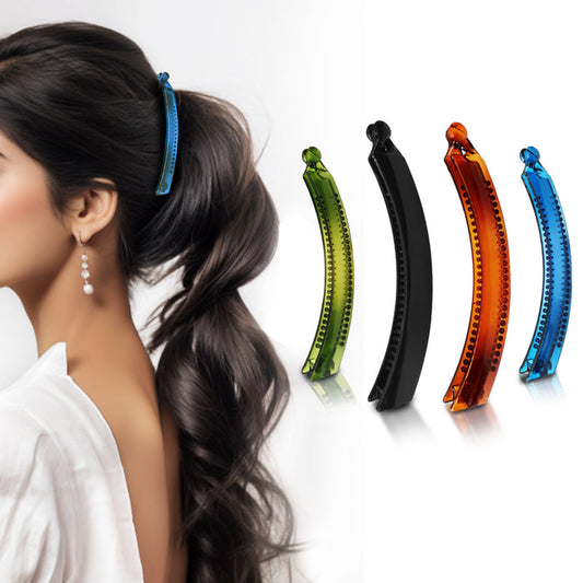 SANAS Korean banana hair clips 4 pcs hair accessories for women