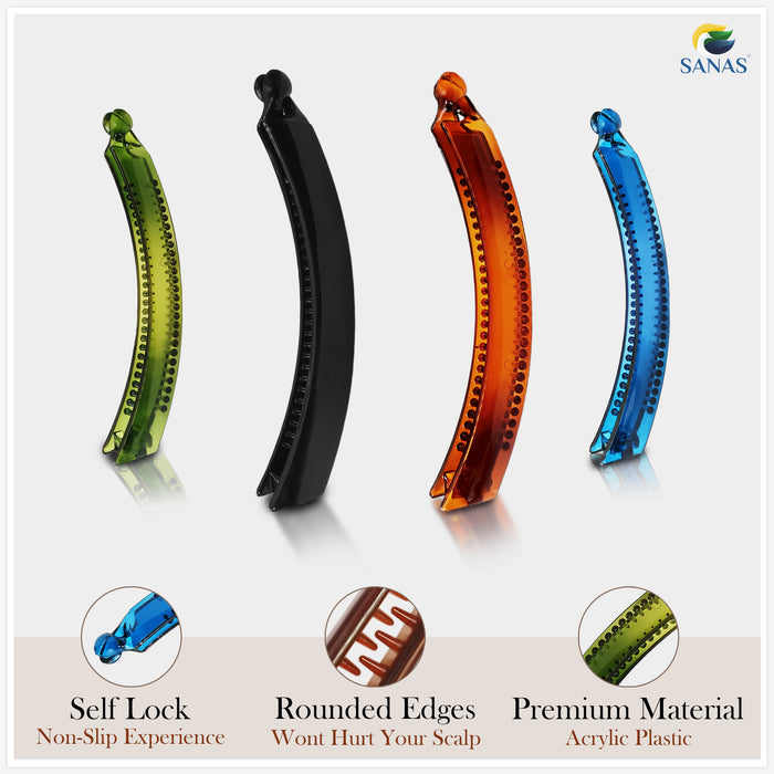 Banana hair clips for thick and thin hair