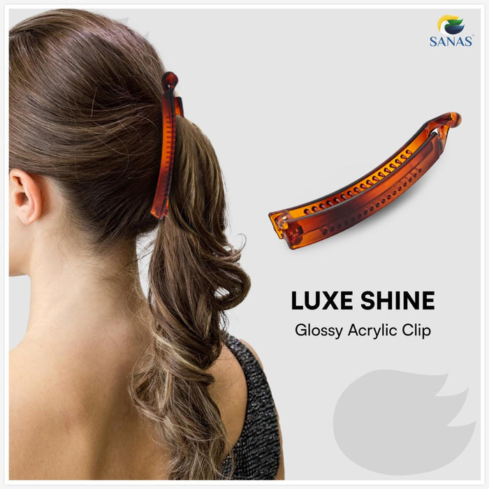 Acrylic banana clip for stylish daily hair styling