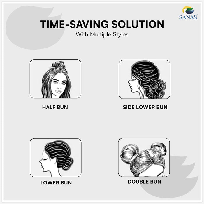 Reusable Synthetic Hair Bun Extension