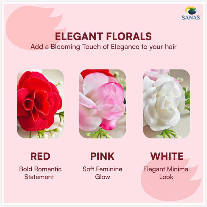 Artificial Rose Hair Clip Hair Accessories for Women