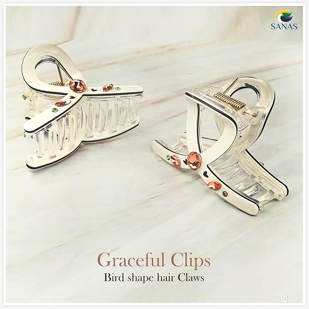 Premium White Designer Hair Clip – Hair Accessories For Women for Everyday Styling