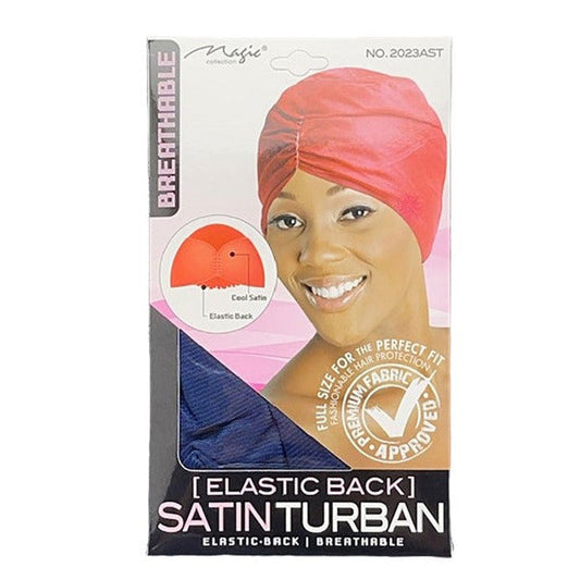 Satin Turban (BLACK)