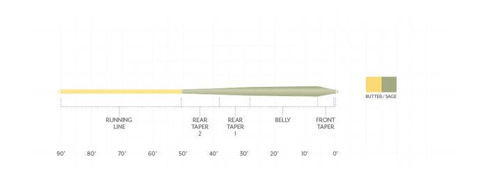 Scientific Anglers Mastery Trout GP fly line - detail view