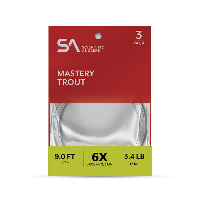 Scientific Anglers Mastery Trout Leader - 3 Pack