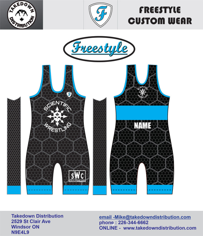 Scientific Wrestling Sublimated Reversible Team Singlet YOUTH UNISEX - Takedown Distribution
