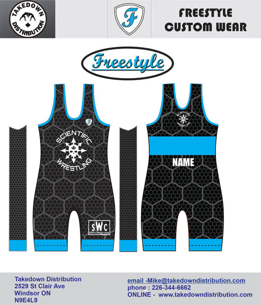 Scientific Wrestling Sublimated Reversible Team Singlet YOUTH UNISEX - Takedown Distribution