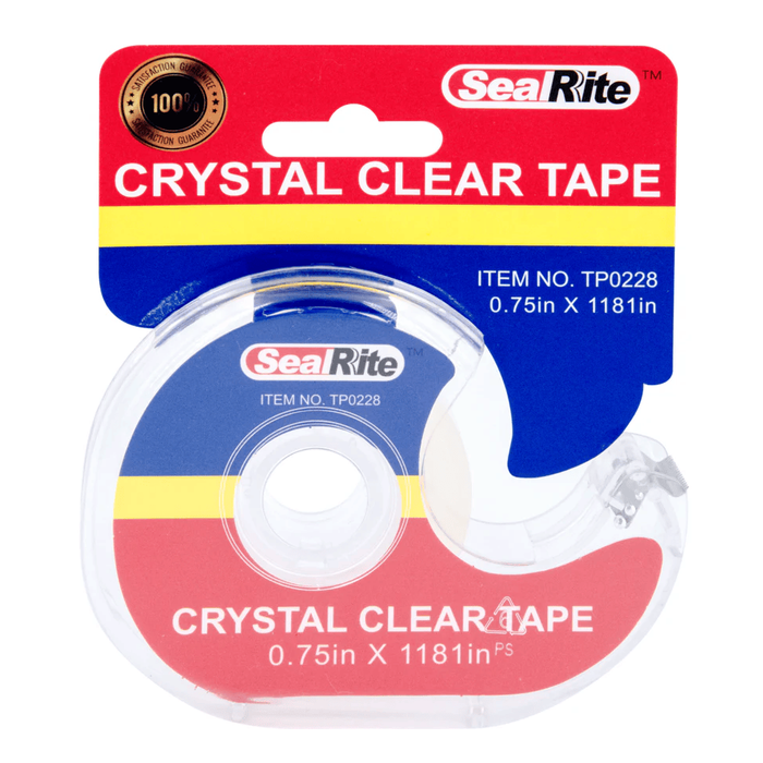 SealRite Classroom Clear Tape with Dispenser, 0.75" x 33 yd, Wholesale