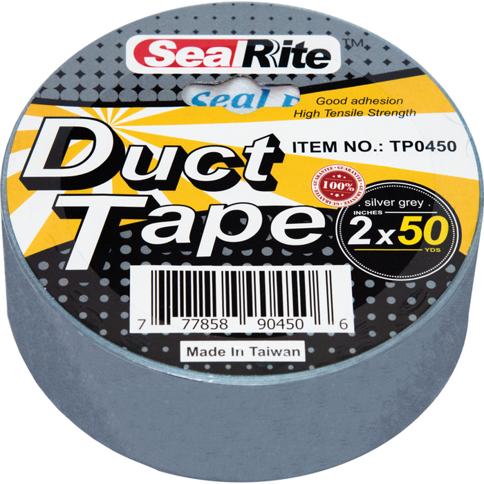 SealRite Heavy-Duty Silver Duct Tape, 2"x50yd, Wholesale
