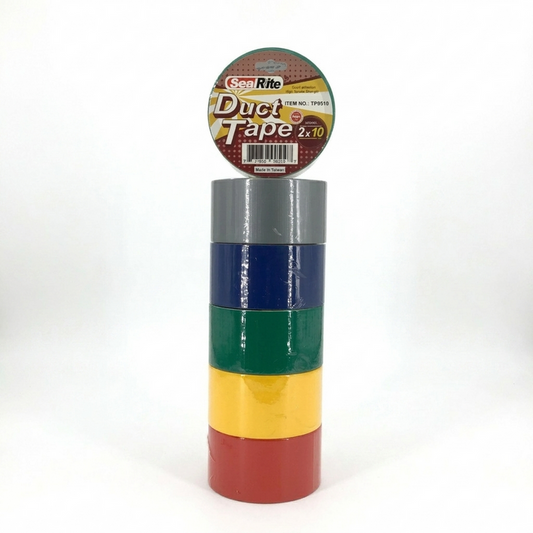 SealRite 5 duct tape multi-color rolls with on a white background