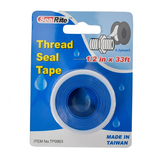 SealRite Professional-Grade Thread Seal Plumber's PTFE Tape, 1/2" x 33 ft, Wholesale