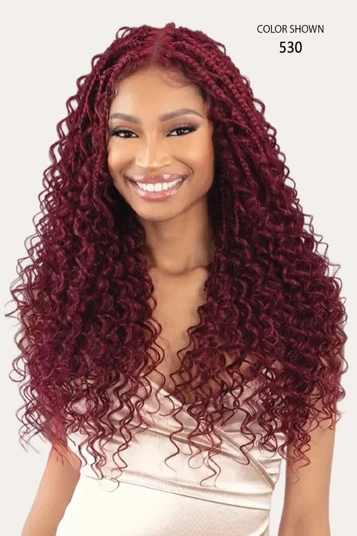 SHAKE N GO BRAIDED WHOLE LACE WIG - MISTY BOHO BOX 24" SHAKE N GO