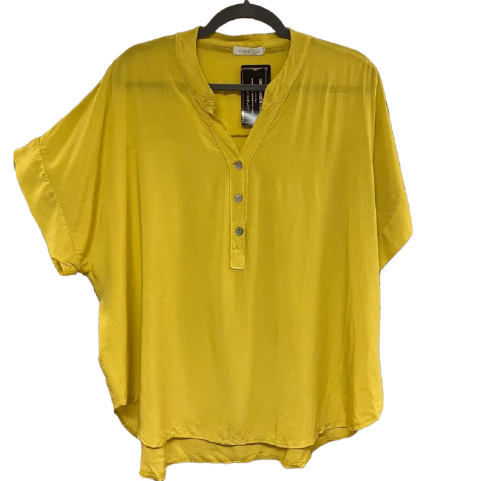 SHIVA Lightweight Band Collar Top