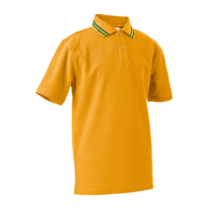 Short Sleeve Polo Shirt with Striped Collar CHILD - JERVIS
