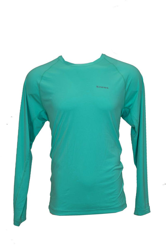 Simms Solarflex L/S Crewneck - Solid SFS Travel Logo