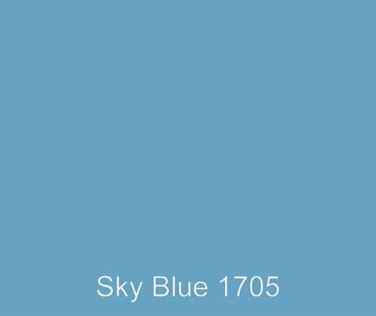 Light blue custom color polyester gel coat that has good weather, heat and water resistance.