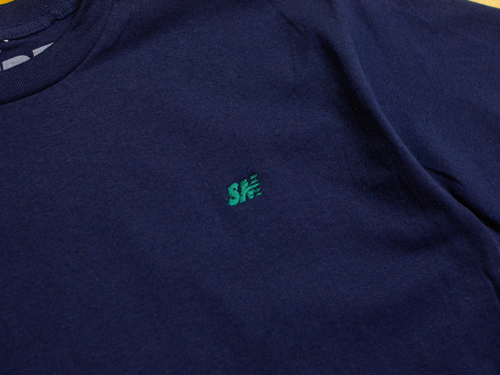 SM Micro Embroidered T-Shirt - Navy / Green