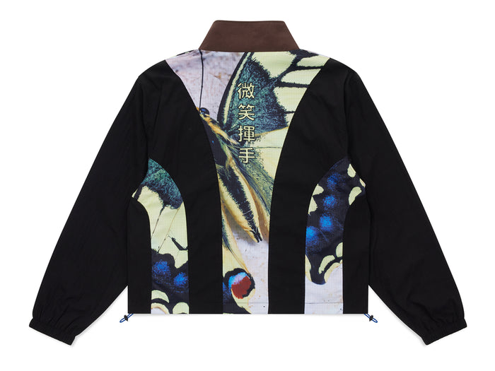 Smile & Wave - Wings Tracksuit Jacket - Black / Yellow
