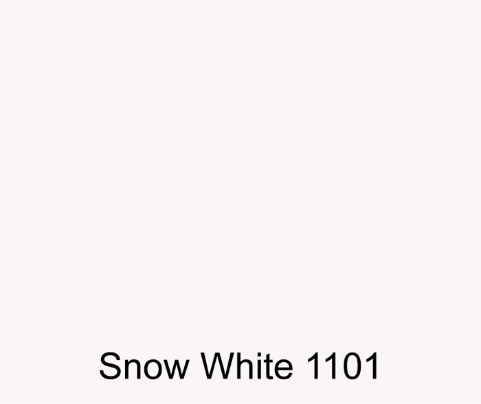 Snow White color swatch for colored polyester gel coat resin that creates high quality finished parts.