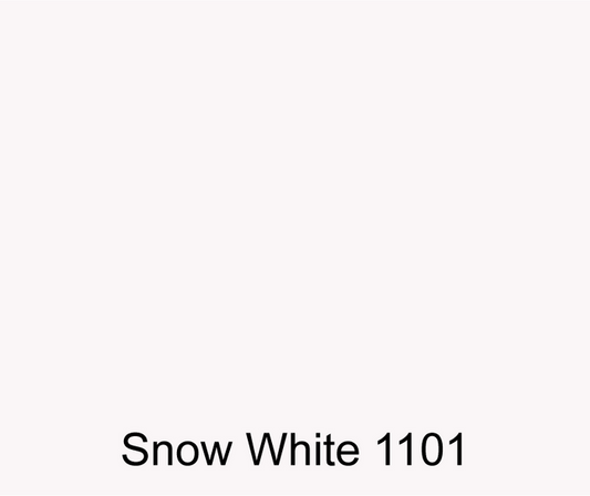 Snow White color swatch for colored polyester gel coat resin that creates high quality finished parts.