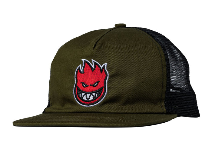 Spitfire - Bighead Trucker Cap - Olive / Red