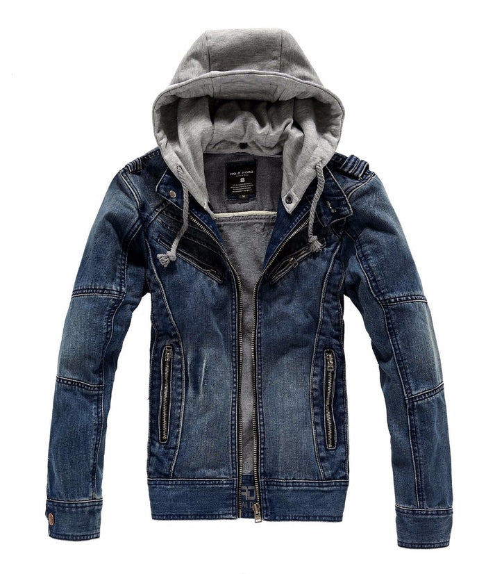 Spring New Fashion Slim Mannen Jas Lente Short Hooded Veste En Jeans Homme