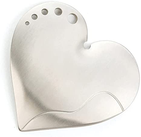 Stainless Heart Herb Stripper