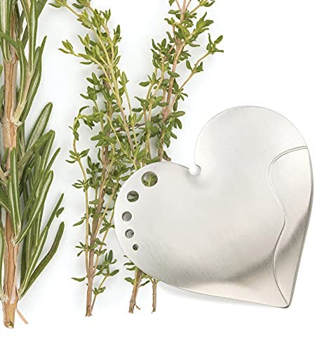 Stainless Heart Herb Stripper