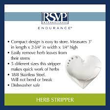 Stainless Heart Herb Stripper