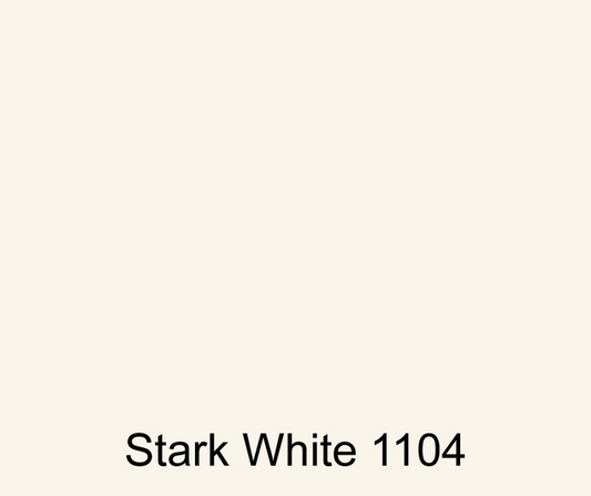 Stark White color swatch for colored polyester gel coat resin that creates high quality finished parts.