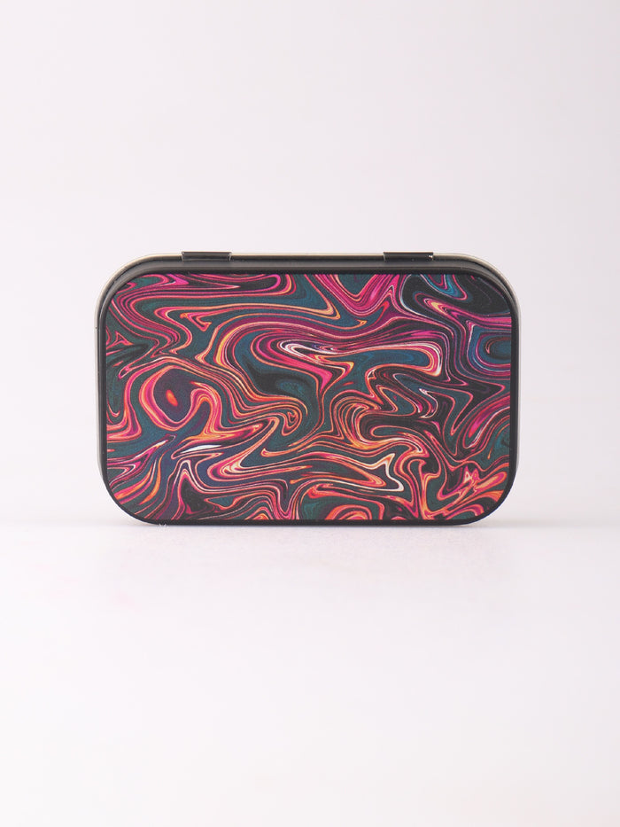 Stash Tin Printed | Purple Swirl-Image 2