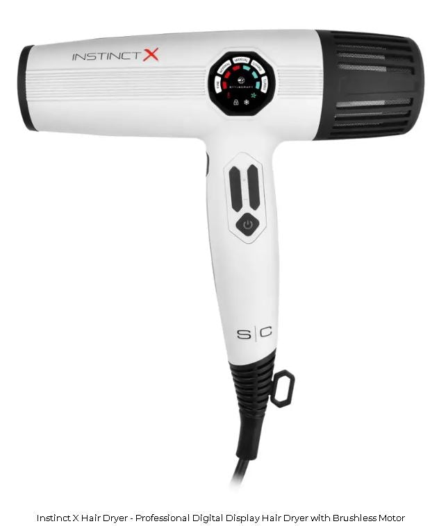 Stylecraft Instinct X Hair Dryer - Professional Digital Display Hair Dryer with Brushless Motor # SC105B - Palms Fashion Inc.