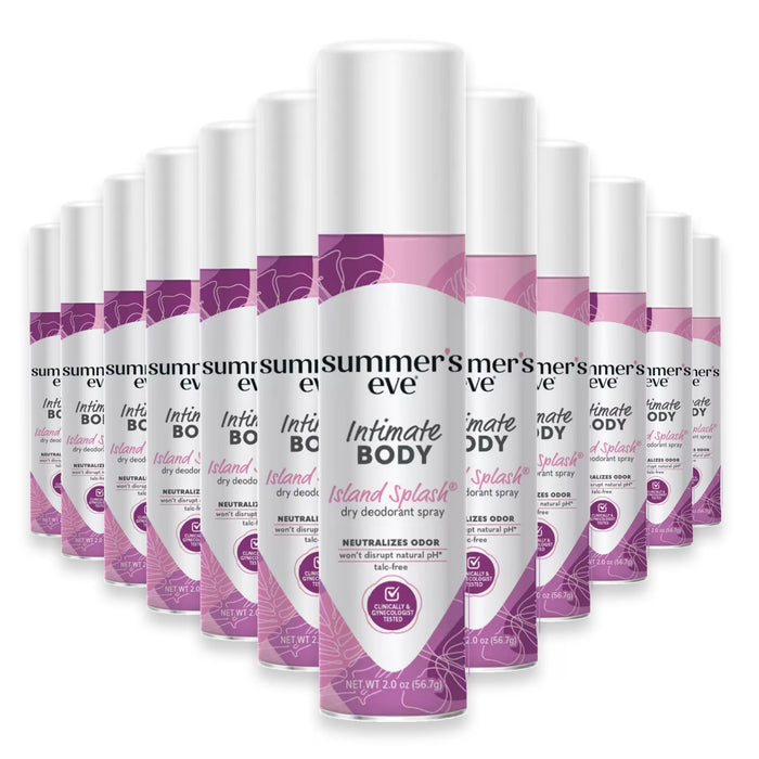 Summer’s Eve Island Splash Daily Intimate Deodorant Spray, 2 oz - 24 Pack