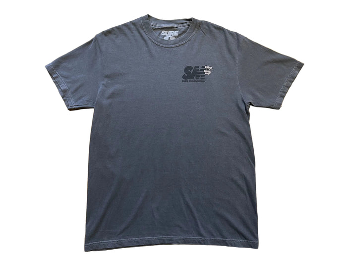 Sure - Clippy T - Faded Black / Black