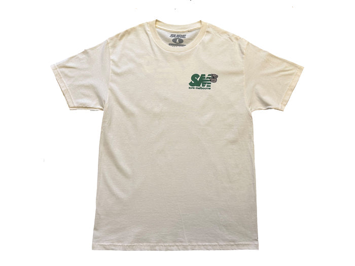 Sure - Clippy T-Shirt - Faded Cream / Forest