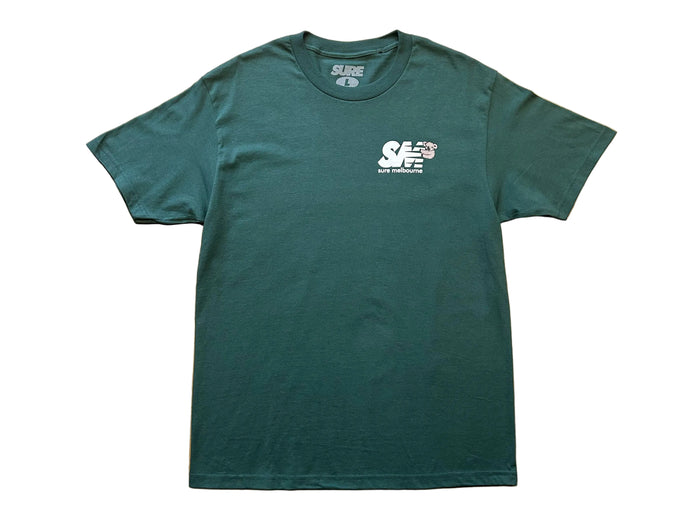 Sure - Clippy T-Shirt - Forest / White